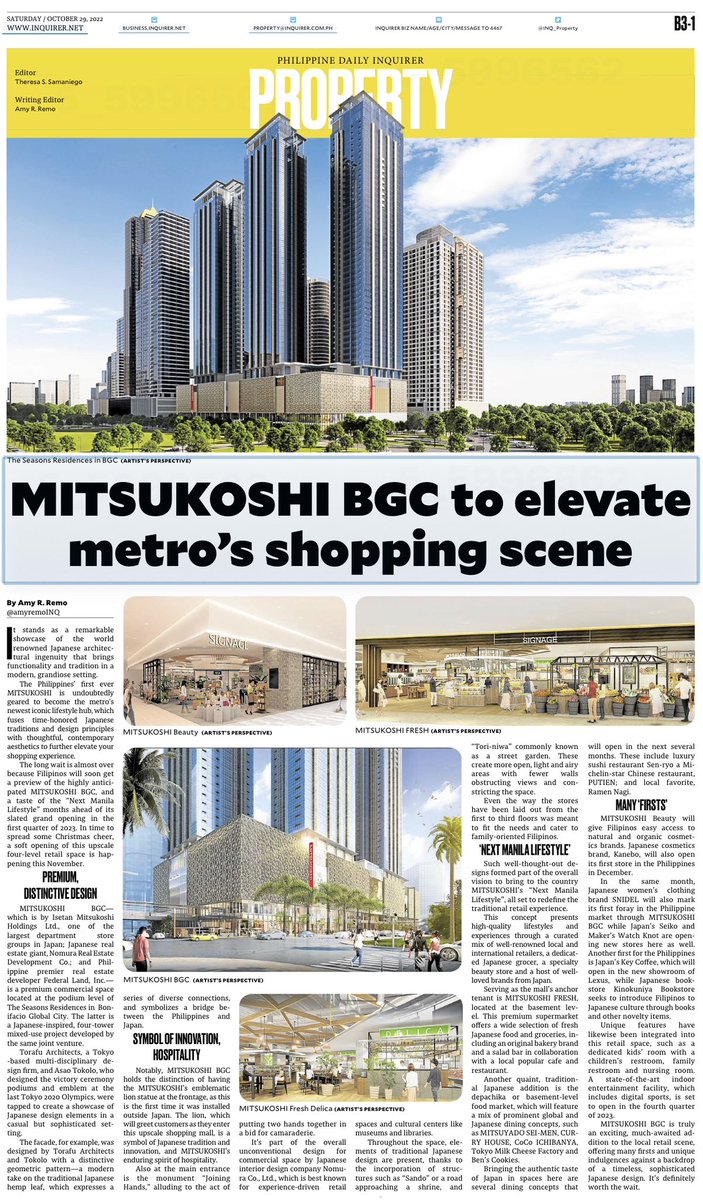 amyrremo's tweet photo. ❗️ICYMI❗️
Check out our 20-page issue last Saturday via the Philippine Daily Inquirer digital newsstand (https://t.co/EEBuARG60p) or download the INQUIRER MOBILE app for free via Google Play or App Store
#InquirerProperty
#realestate
#Philippineproperty https://t.co/A7X334Hgfz