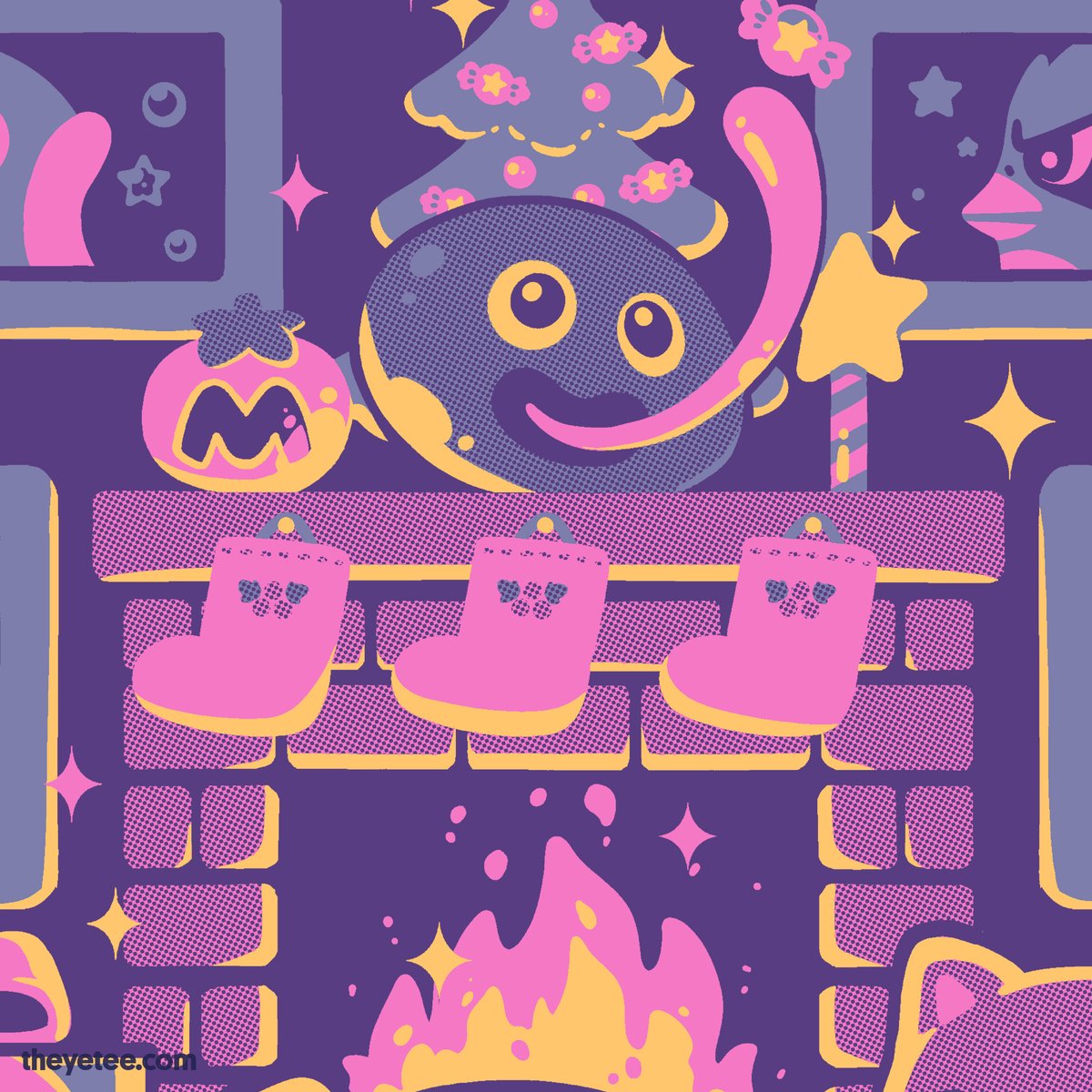 「Happy poyo-days… #sneakpeek  」|The Yetee 🌈のイラスト