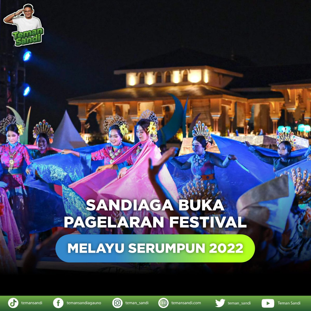 teman_sandi's tweet photo. Sandiaga mengungkapkan event ini diharapkan mampu membuka peluang usaha dan lapangan kerja bagi masyarakat Medan dan sekitarnya.

#Temansandi #Sandiagauno #Sandiuno 6 SD Nganggur 3,5 Jt Ngerokok https://t.co/MCxFT6M7sb