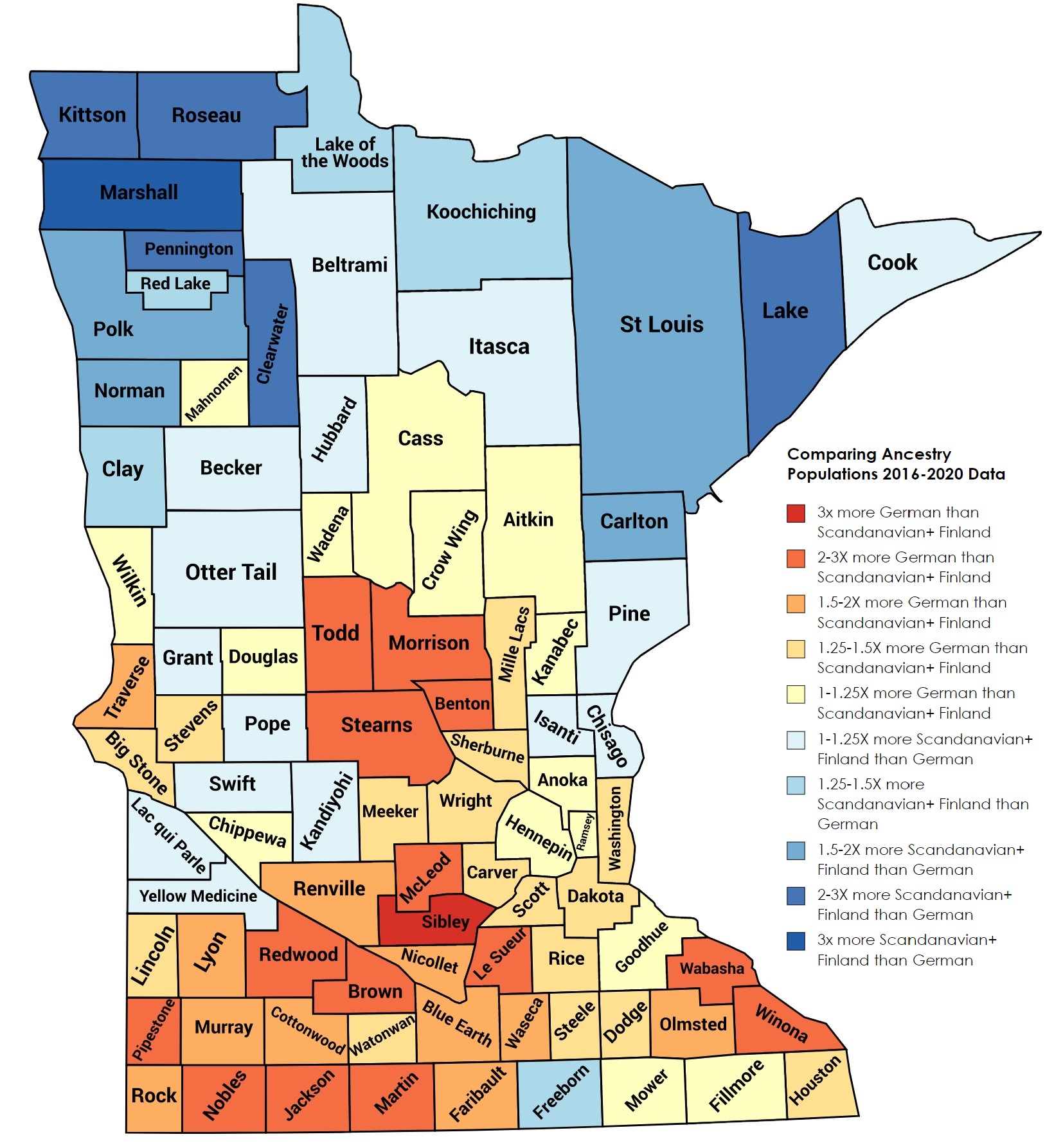 Minnesota Mapper on Twitter "Minnesota is known for its Scandinavian