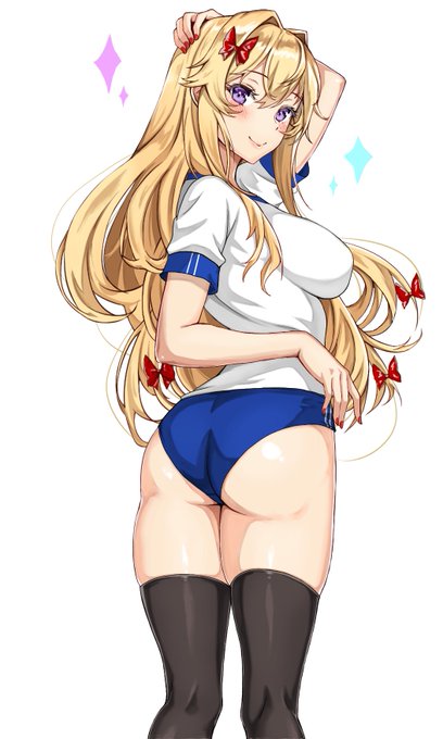 体操着(ブルマ+ニーソ)紫様💜 