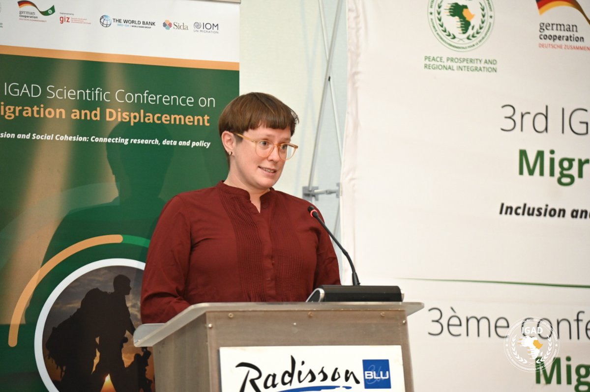 IGADHealthS's tweet photo. Day 2 of the 3rd #IGAD Scientific Conf on Migration &amp; Displacement

Themes being covered this morning are
✅social cohesion before the backdrop of climate change
✅(Un)equal opportunities due to gender, age, ability, ethnicity &amp; their intersections

#IGADScientificConf2022 https://t.co/B1jMWshYNh