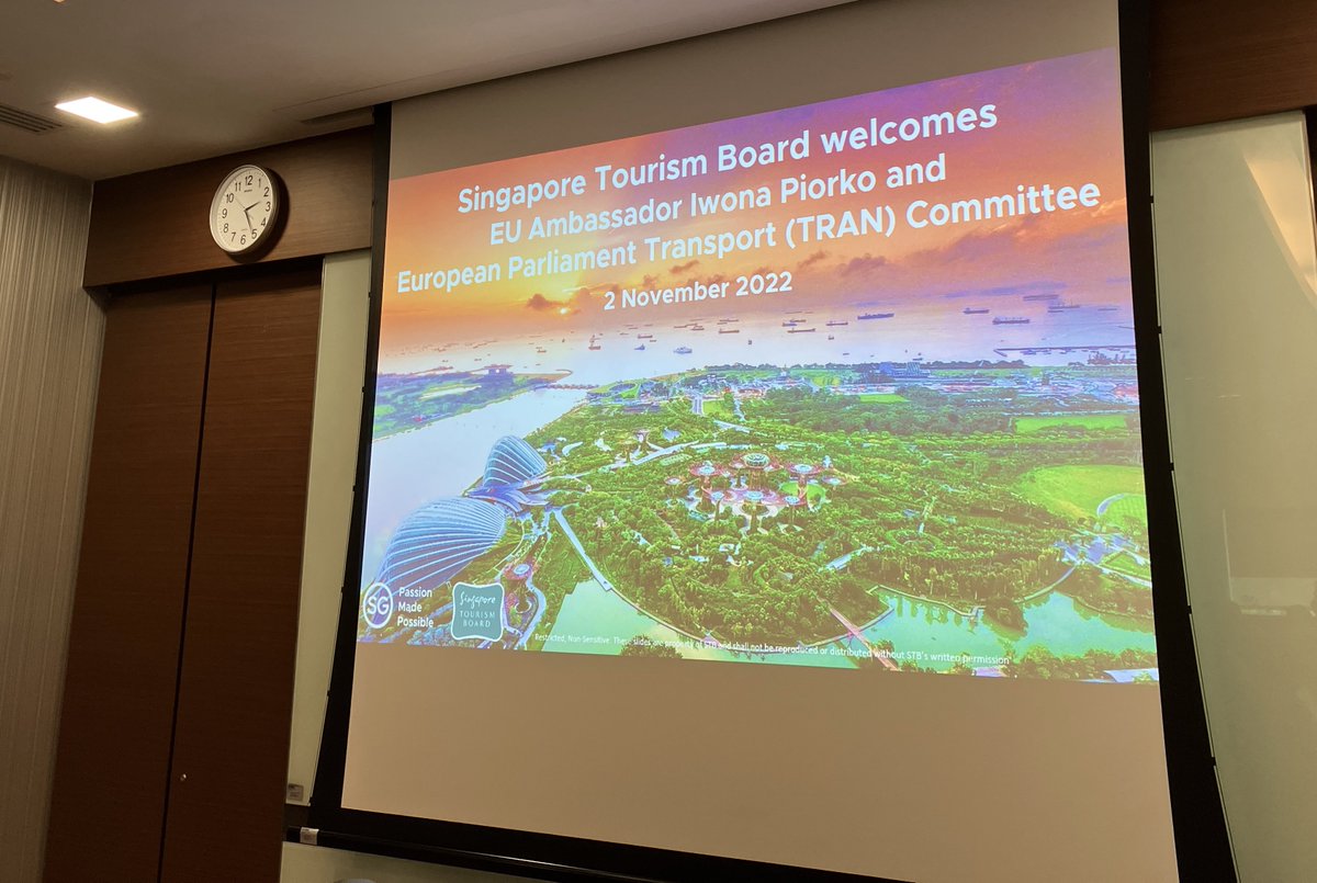 During their visit to 🇸🇬 Singapore Tourism Board @stb_sg, Members of 🇪🇺 @EP_Transport informed themselves about Singapore's travel recovery and discussed common challenges and good practices for the development of the sector. Important plans on #greentourism.