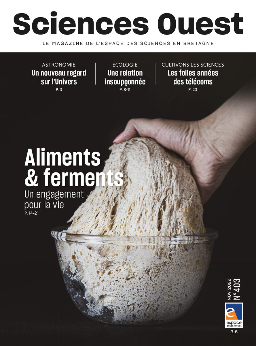 Sciences_Ouest's tweet photo. ✨ #Parution | Le dernier numéro est arrivé ! 
Vous y trouverez plein d'actus scientifiques et un dossier consacré aux ferments 🍷🧀🍞
📬 En vente sur https://t.co/3CVZ5YBKPj
🔜 Bientôt en ligne 💻 https://t.co/TfPEWOUZ0p