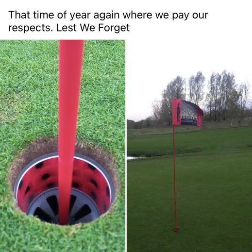 giantpoppywatch's tweet photo. Has YOUR local golf course bothered to LINE THE INSIDE OF THE HOLES with Poppies, as per our ancient traditions? No? Seek out the greenkeeper and demand answers! https://t.co/ccZQWrCAcP