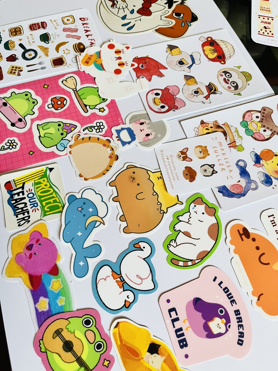 the most disorganized sticker + print haul 