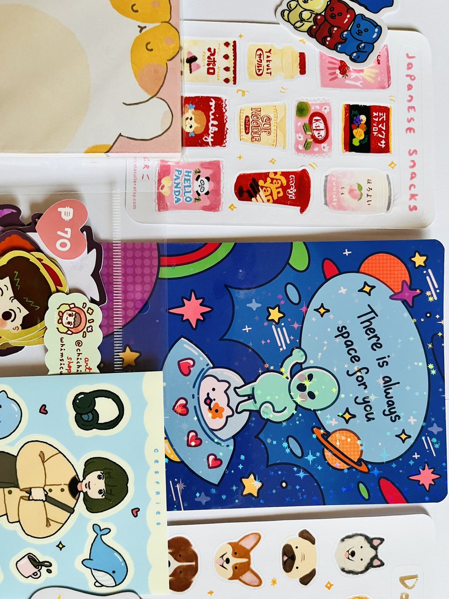 the most disorganized sticker + print haul 