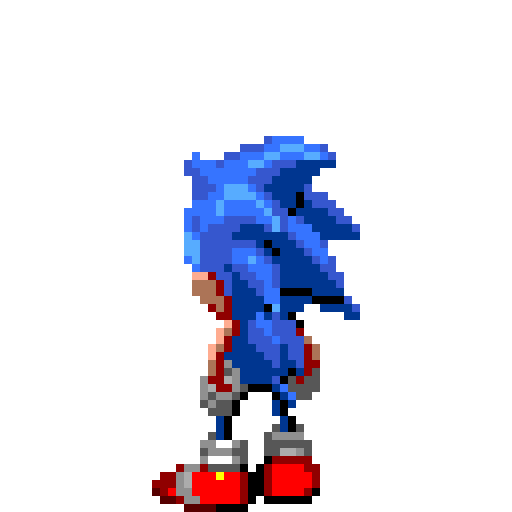 Unused Sonic sneezing sprite from Sonic 1 on Make a GIF