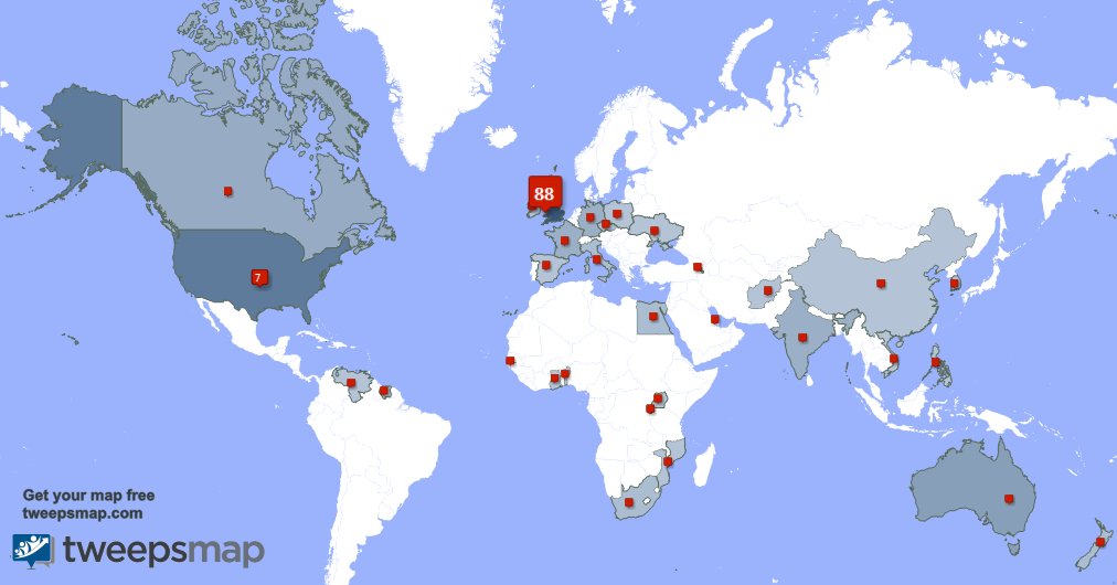 I have 7 new followers from UK. last week. See tweepsmap.com/!VeteransForge