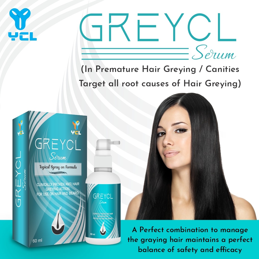 👉 GREYCL Hair Serum Specially develop hair serum for premature greying Hair, which is highly concentrated with premium innovative next generation formulation.
👉 Clinically proven Anti hair greying action for hair and beard ideal for male an female.