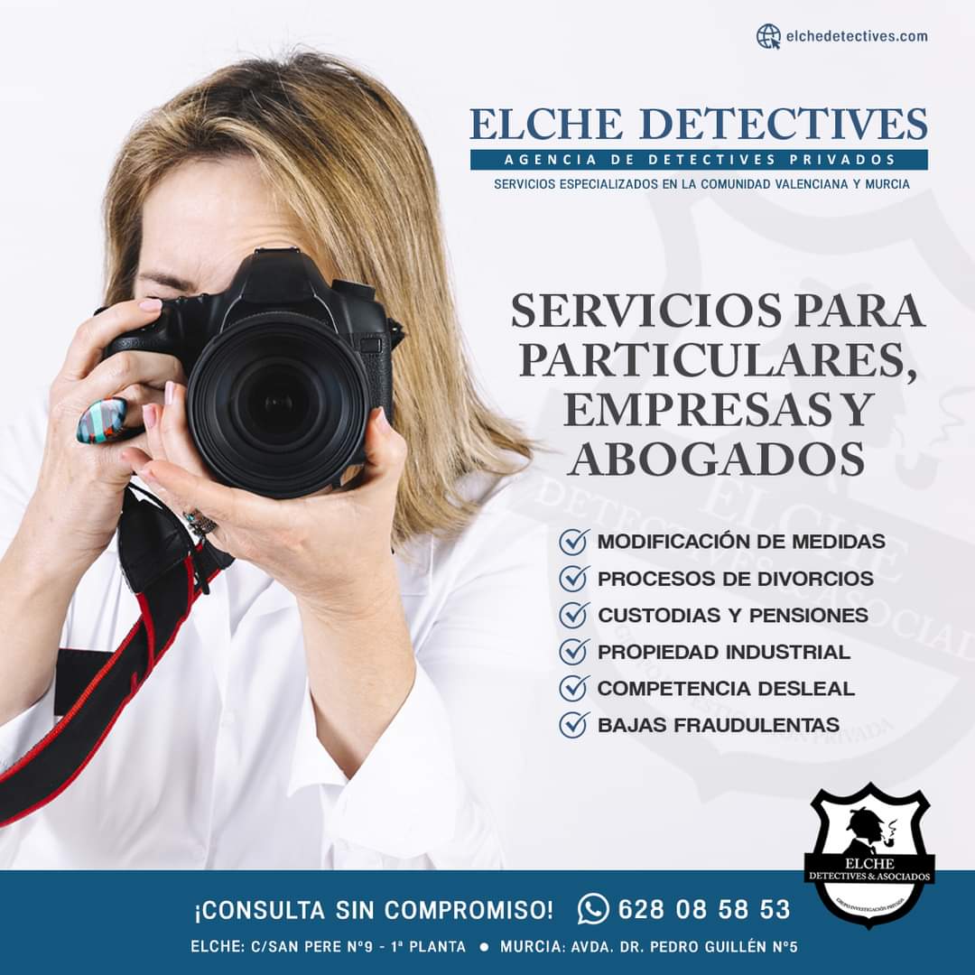 elchedetectives's tweet photo. ✅ ¿Eres Autónomo, tienes una empresa y necesitas comprobar las bajas de tus trabajadores?🔎 ¡𝗣𝗢𝗗𝗘𝗠𝗢𝗦 𝗔𝗬𝗨𝗗𝗔𝗥𝗧𝗘!
✅ 𝟭ª 𝗖𝗢𝗡𝗦𝗨𝗟𝗧𝗔 𝗚𝗥𝗔𝗧𝗨𝗜𝗧𝗔  ☎️𝟲𝟮𝟴.𝟬𝟴.𝟱𝟴.𝟱𝟯
✅ Para más Información https://t.co/ms1qyVPzbY
 #DetectivesPrivados  #DetectivesElche https://t.co/pavWPeTCaq