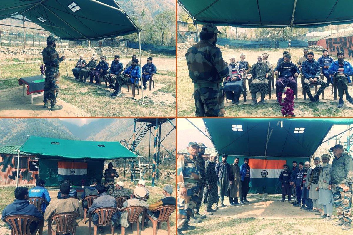 Kashmir Diaries (@toofanibaba1) on Twitter photo Chhatergul Army Camp of Wussan Battalion organised an awareness drive on demerits of drug consumption and guided the youth to pick up Sports rather than Drugs.
<a href="/official_dgar/">The Assam Rifles</a>
<a href="/Mesmer_Manasbal/">Mesmerizing_Manasbal</a>
#Saynotodrugs
#DrugsfreeKashmir
#KashmirDiaries Chhatergul Army Camp of Wussan Battalion organised an awareness drive on demerits of drug consumption and guided the youth to pick up Sports rather than Drugs.
<a href="/official_dgar/">The Assam Rifles</a>
<a href="/Mesmer_Manasbal/">Mesmerizing_Manasbal</a>
#Saynotodrugs
#DrugsfreeKashmir
#KashmirDiaries