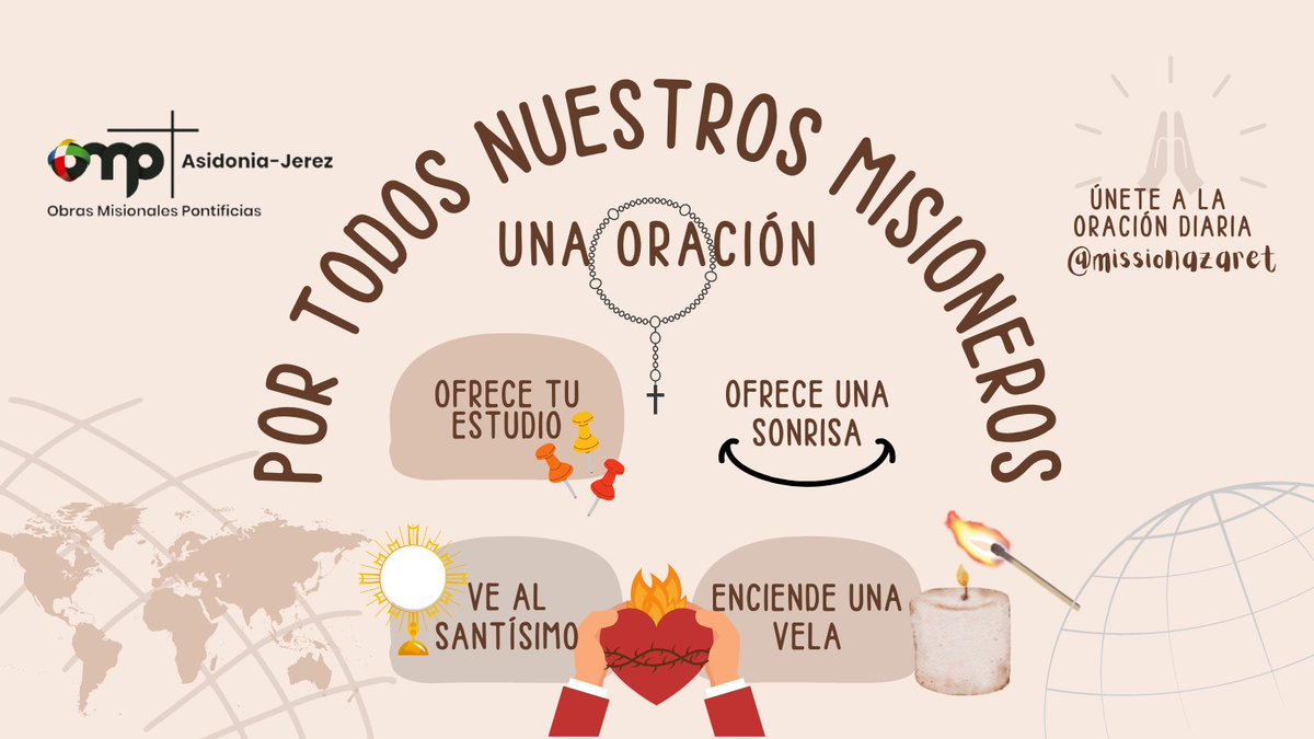 #oremosXmisioneros
recordamos a todos nuestros misioneros que ya están con Jesús. 
 #omp