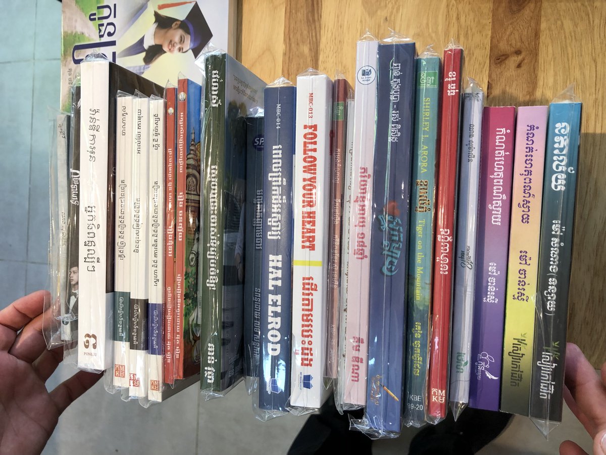 ispp_library's tweet photo. It's wonderful to add new books to our Mother Tongue Collection for ISPP Secondary Library!

#happyreading 
#isppsecondarylibrary @ISPPCambodia https://t.co/g4IxVQL3KH