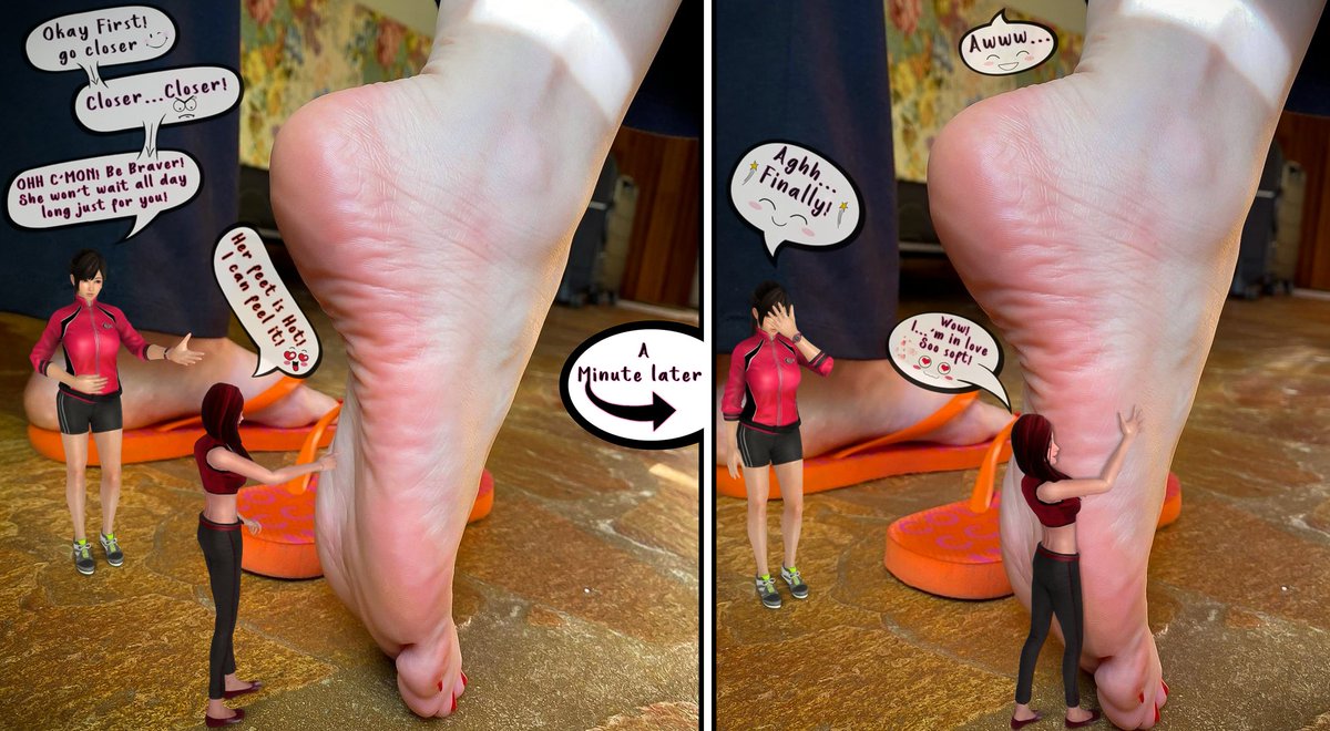 GiantessWorld1's tweet photo. @MesPttsPieds holding her feet for a hug 😊
#Giantess #soleslover #feetfethish #feet #feetlove https://t.co/PUZIMarfcE