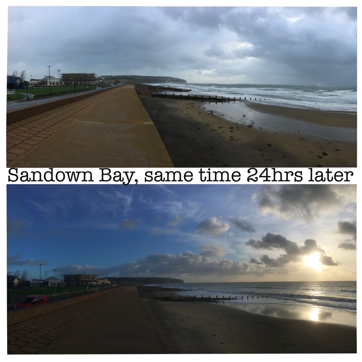 ArtecologyDept's tweet photo. What a difference a day makes!
#isleofwight #sandownbay #sciencebeach https://t.co/C6Spa2MOMQ