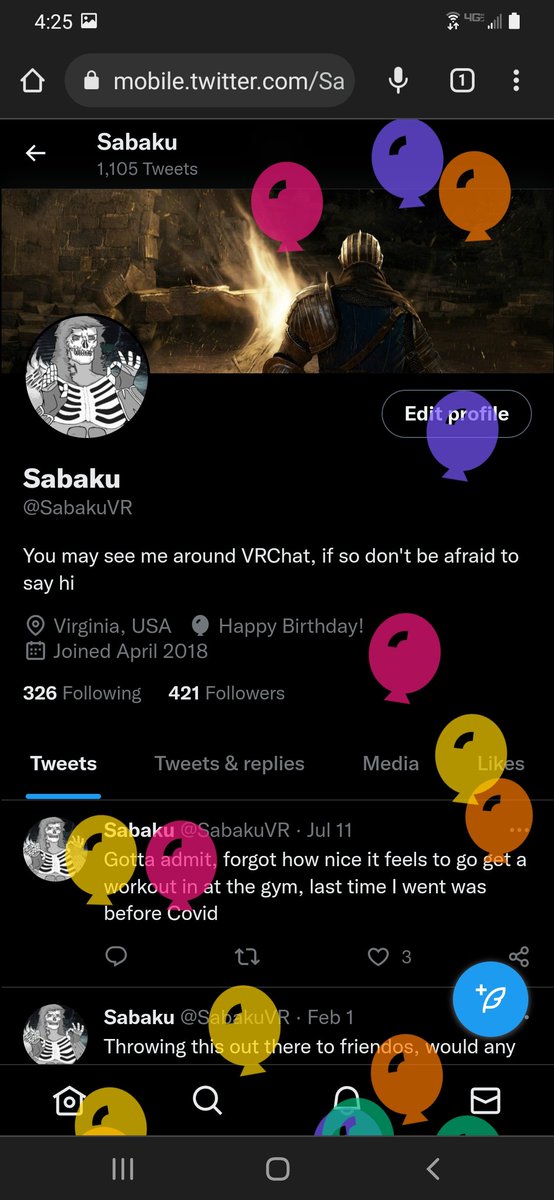 SabakuVR's tweet photo. Well would you look at that, another year has passed https://t.co/TTi7AE6irB