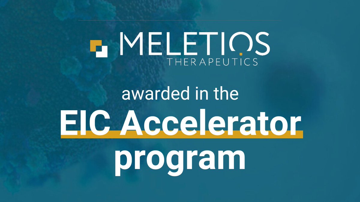 Meletios Therapeutics (@meletios_tx) on Twitter photo Meletios Therapeutics was selected as one of the ๐ณ๐ฑ ๐ฎ๐๐ฎ๐ฟ๐ฑ๐ฒ๐ฑ ๐๐๐ฟ๐ผ๐ฝ๐ฒ๐ฎ๐ป ๐ฐ๐ผ๐บ๐ฝ๐ฎ๐ป๐ถ๐ฒ๐ of the European Commission's ๐๐๐ ๐๐ฐ๐ฐ๐ฒ๐น๐ฒ๐ฟ๐ฎ๐๐ผ๐ฟ program, out of more than 1000 applicants
#innovation #health #biotech #EICAccelerator Meletios Therapeutics was selected as one of the ๐ณ๐ฑ ๐ฎ๐๐ฎ๐ฟ๐ฑ๐ฒ๐ฑ ๐๐๐ฟ๐ผ๐ฝ๐ฒ๐ฎ๐ป ๐ฐ๐ผ๐บ๐ฝ๐ฎ๐ป๐ถ๐ฒ๐ of the European Commission's ๐๐๐ ๐๐ฐ๐ฐ๐ฒ๐น๐ฒ๐ฟ๐ฎ๐๐ผ๐ฟ program, out of more than 1000 applicants
#innovation #health #biotech #EICAccelerator