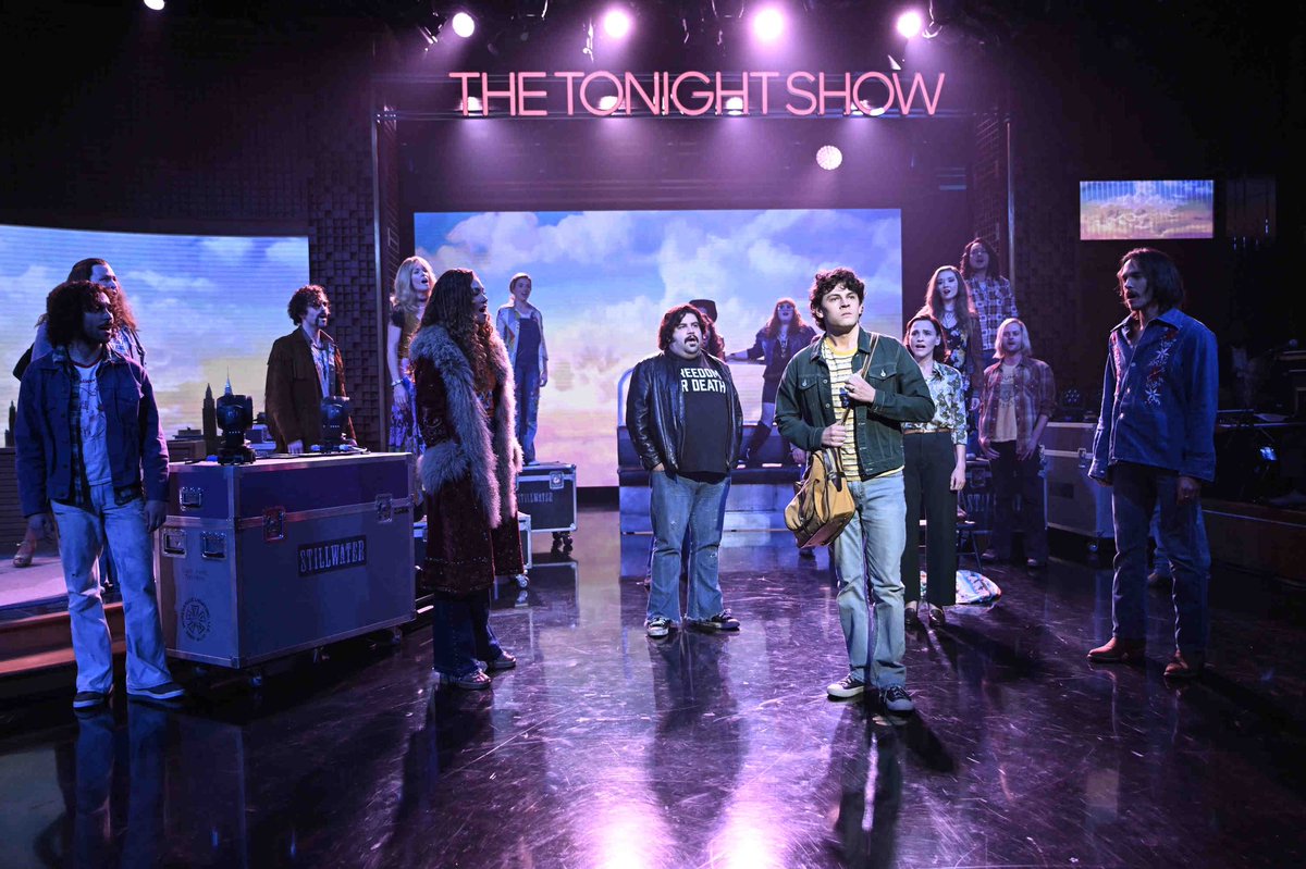 WelshdragonU's tweet photo. #ChrisWood &amp; the cast of #AlmostFamousBwy appearing on #FallonTonight this week!
After a highly successful month of previews, #AlmostfamousTheMusical has it's opening night on 3rd November. The show is due to have a standard 6 month Broadway run to 9th April 2023. https://t.co/P6UP3il3pP