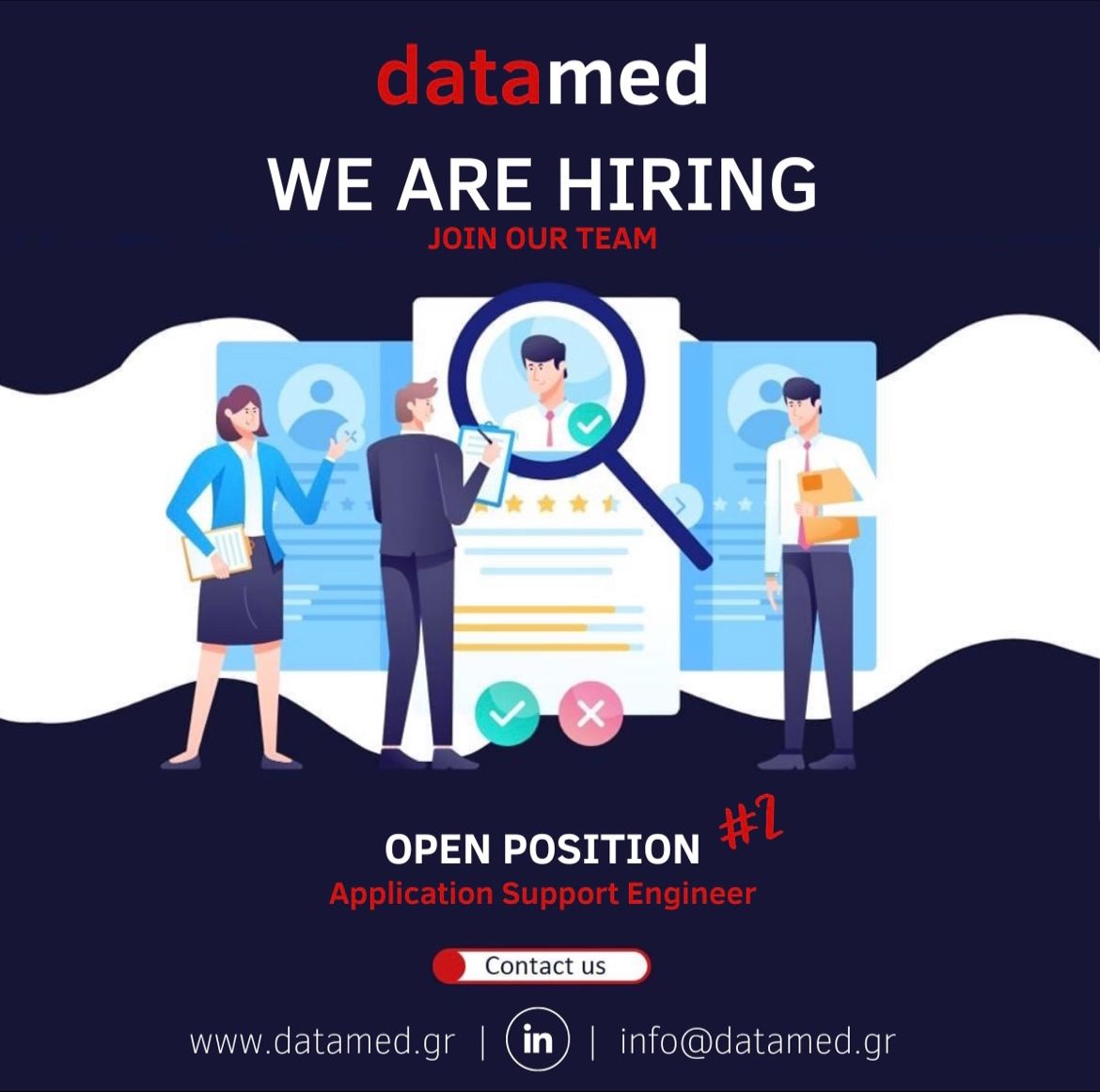 DatamedSA's tweet photo. ❗️We are #hiring!

Open position:
👉 Application Support Engineer
________________________

👤Contact us!

#job #work #health #software #development #developer #support #engineer #it

https://t.co/mBmOE8xGCu https://t.co/VGaoLRhM5h