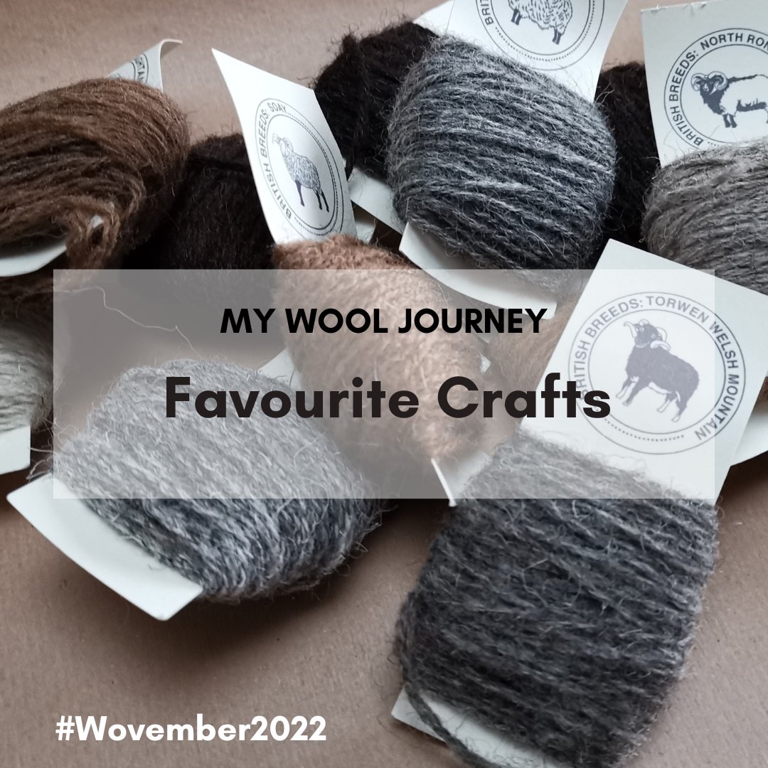 🐏 2 - Favourite Crafts

Tell us about your favourite crafts using WOOL. Wool is such a versatile fibre, it can be used for a great many things.

We’re looking forward to seeing what you crafty lot do with WOOL and we’ll share some of our faves later on.

#Wovember2022 #Wovember