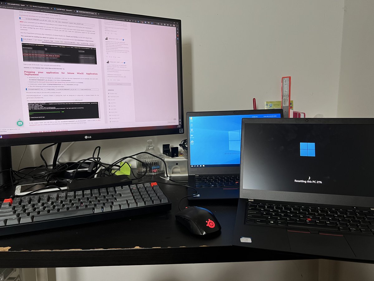 moonsyi's tweet image. #datfeel you're more productive at home because having 500Mbps internet to play around Intune/Windows Autopilot stuffs compare to at the office with (ugh) 30Mbps line...