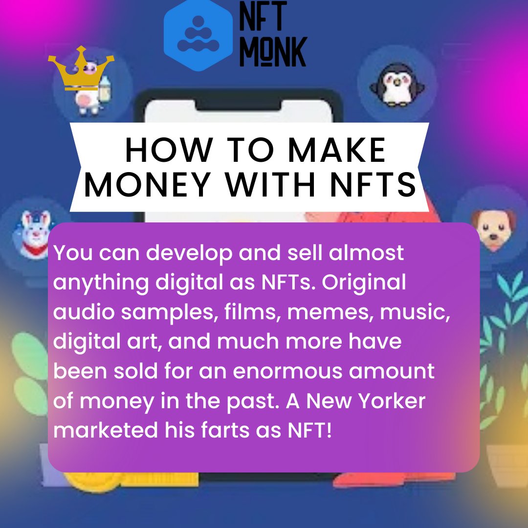 nftmonkapp's tweet photo. Each piece of art in the collection is one-of-a-kind and worth a distinct amount.
#nftmonk #themonkprotocol #nftartwork #nftbusiness #nftcommunity #nftknowledge #trendingnft #exploremore https://t.co/mtHDEcpAWF