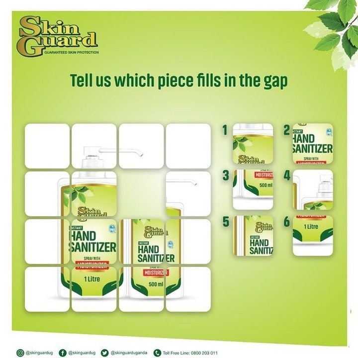 SkinGuardUganda's tweet photo. Who really knows their Skin Guard products to tell us which piece is missing? Bonus points for the first 5 correct answers

#SkinGuardFun #SafeWithSkinGuard https://t.co/JIqt7gCRGX