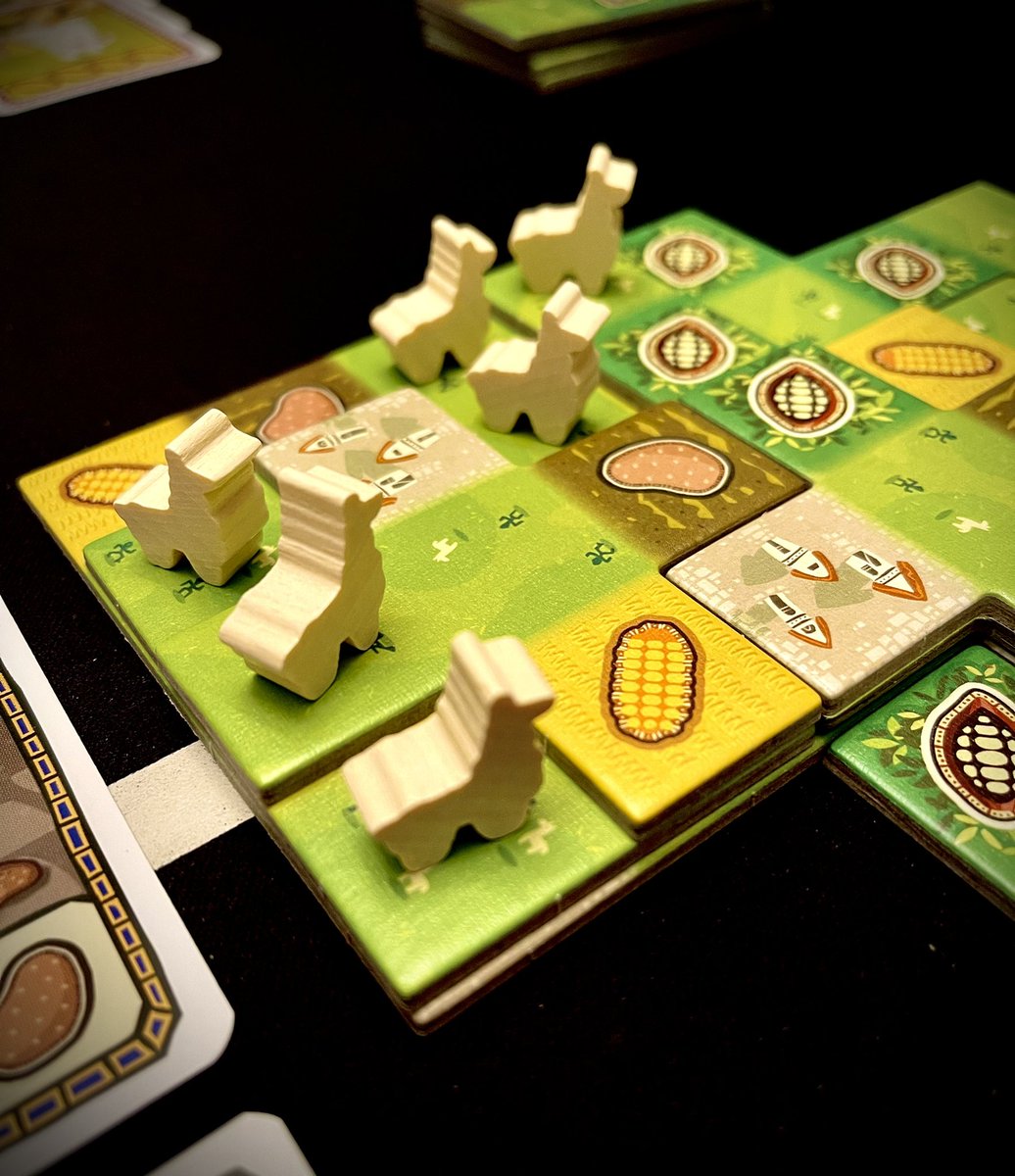 Brc_McC's tweet photo. Roaming llamas. Llamaland plays well with 2 players. #boardgames https://t.co/XaNI7JlHFj
