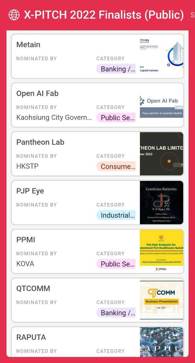 METAINio's tweet photo. #METAIN HAS BEEN SELECTED TO THE TOP 15 STARTUPS OF X-PITCH 2022
🔺METAIN is honoured to be in the X-PITCH 2022 Top15 among over 4,000 startups in 51 countries in Asia, Americas & Europe, Middle East & Africa.
#METAIN #REITNFTVALUE #MetainWOF #MetainINO #NFTsales #Blockchain https://t.co/i2iPUpNPXb