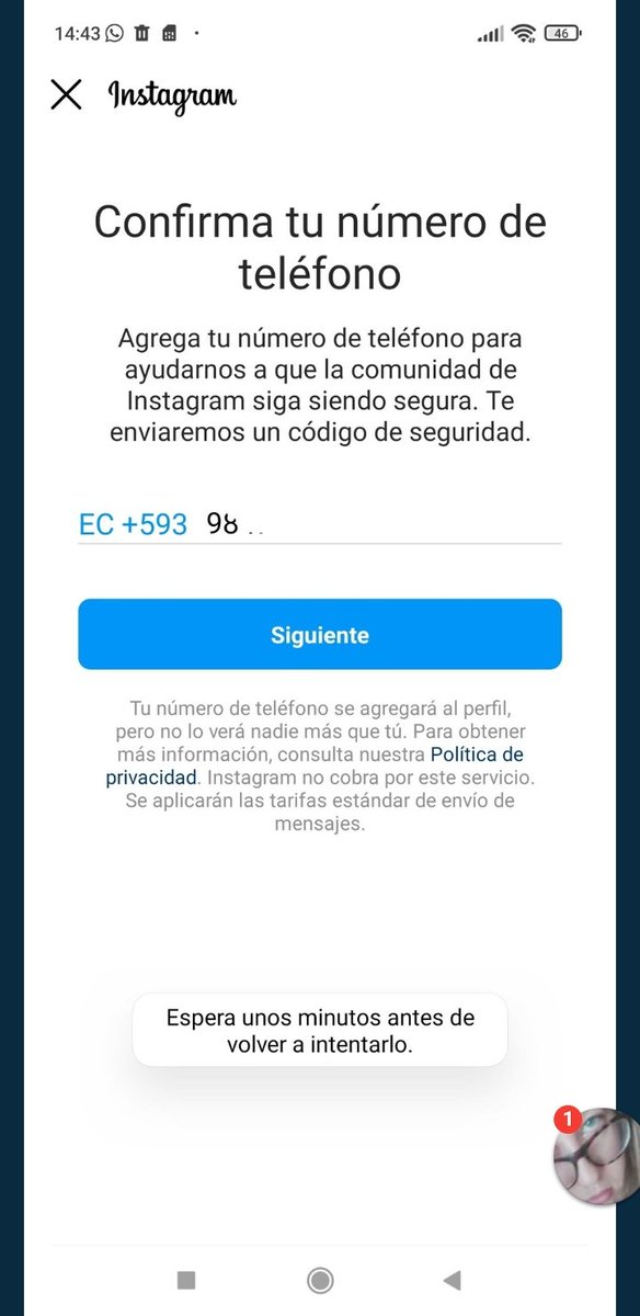 Isita_666's tweet photo. @sarangatanga @jaratormorubio @Artuuritoo16 @Catalin09522635 @helena_scotton Hay dicen que ingrese otro número de teléfono pero yo lo hice y nada tampoco me envió el código https://t.co/9QVPZ8ZEo8