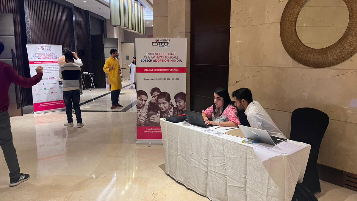 EdtechBharat's tweet photo. We look forward to insightful discussions today at the #BEI flagship conference to build #EdTech scalability for #Bharat. 

#BEIConference2022 #EdTechforBharat https://t.co/rQewX5DSUj