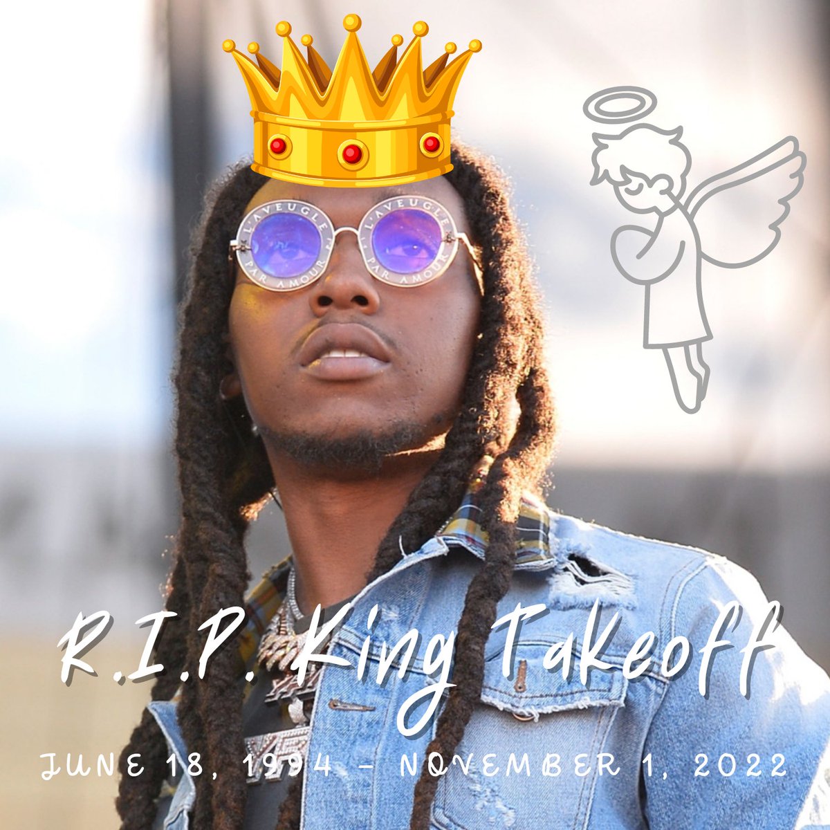 KingCoin2022's tweet photo. R.I.P. Takeoff, gone too soon! 

#TakeOff #RIPTakeoff https://t.co/3KMU5zgBJF