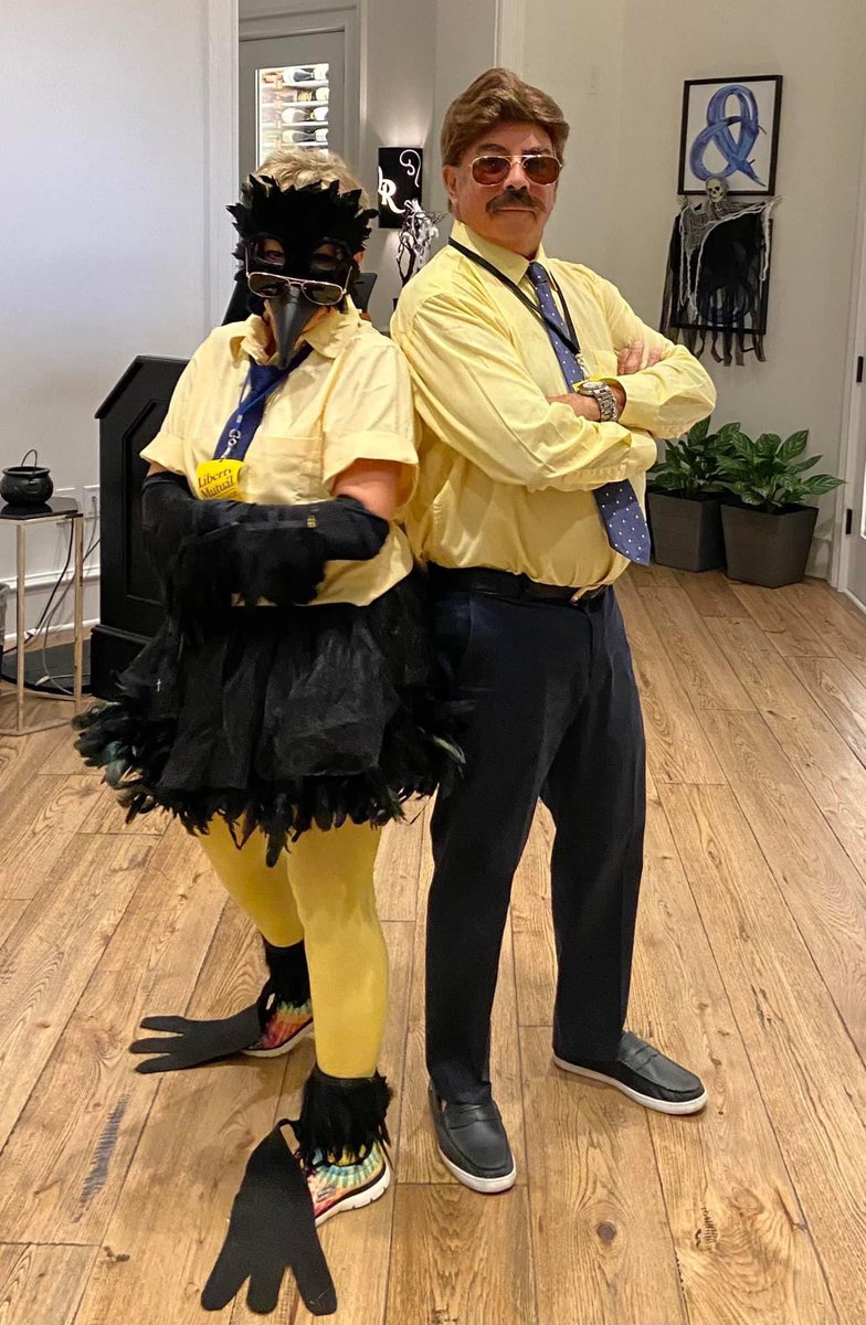 Hey <a href="/LibertyMutual/">Liberty Mutual</a> <a href="/LiMuEmuDoug/">LiMu Emu & Doug</a>  My parents’ Halloween costumes.