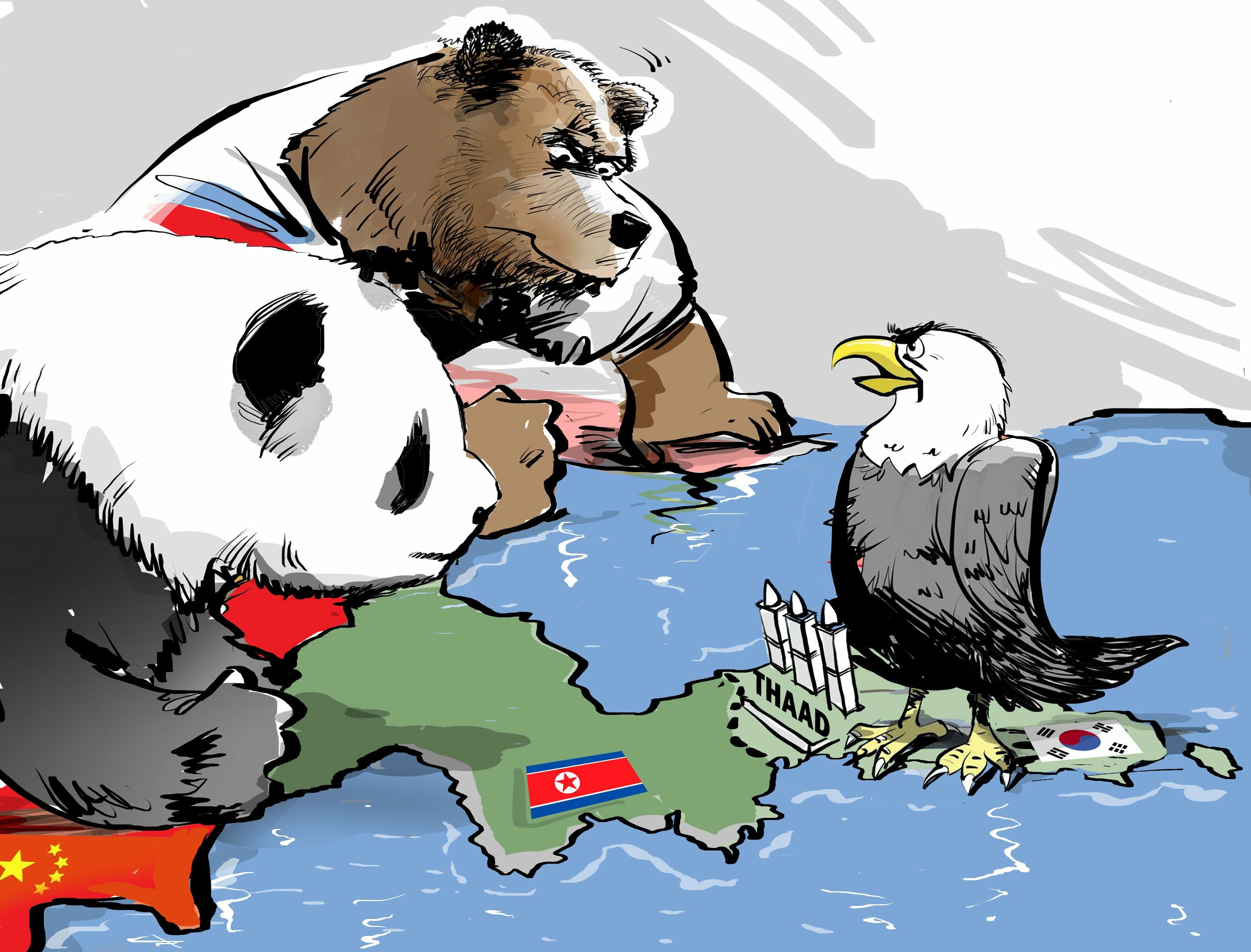 Панда и медведь Россия и Китай