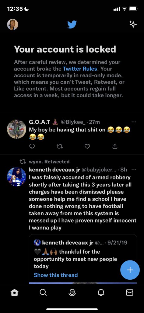 waylaskouture's tweet photo. Lord I’m blocked from twitter. That’s messed up. @iam_jaylawayla https://t.co/MEhIIpfcys