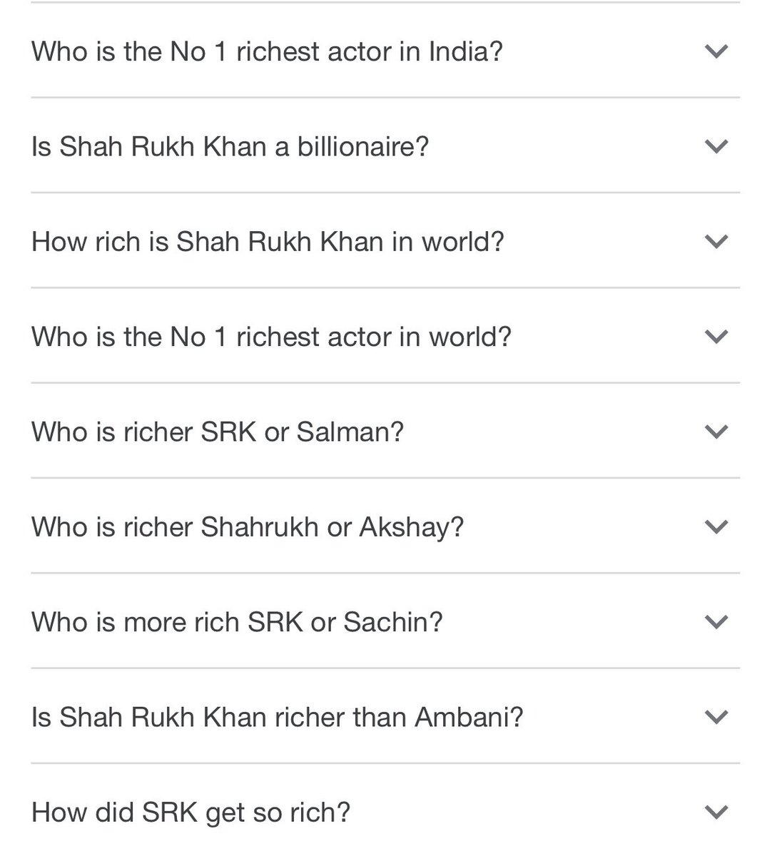 spennyapp's tweet photo. If your search suggestions don’t look like these today, we can’t be friends. #ShahRukhKhan𓀠 https://t.co/OxFqSf8eRP