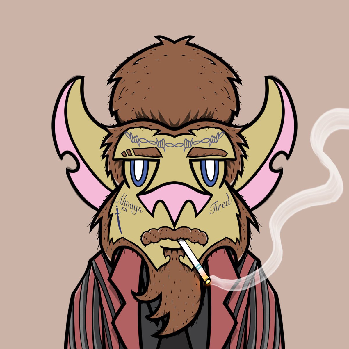 teewhydrawing's tweet photo. Sneak peak at some new @Goatdpfp traits I’m working on : GOATS MALONE #Postmalone #Goatdpfp @PostMalone https://t.co/9cHrZKpR7S