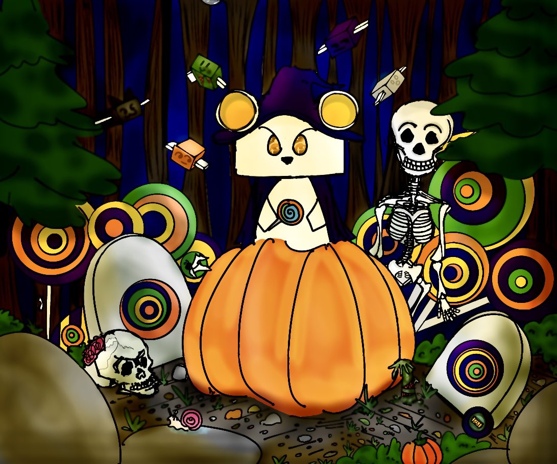 Clurllis's tweet photo. Beelloween Fanart of BSS - stay spooky 👻

#robloxartist #fanart #beeswarmsimulator #clurllis https://t.co/8GB09OR2sm