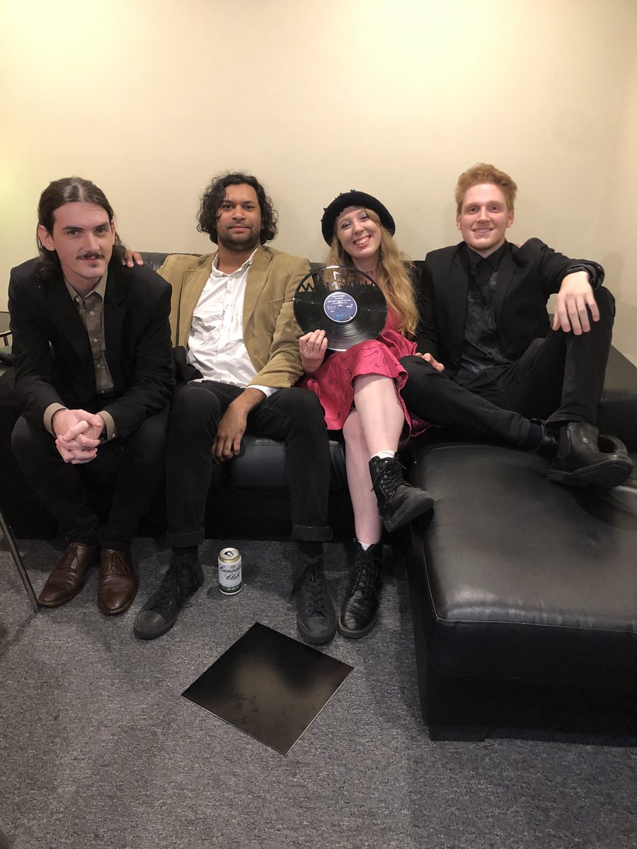 joanandgiants's tweet photo. Can’t believe we won the WA Music Award for ‘Best Lyrics’ for our track ‘The Weekend’ - thank you so much, this is our first music award, and what an honour. Thank you ❤️❤️❤️ https://t.co/hdw1rssN6c