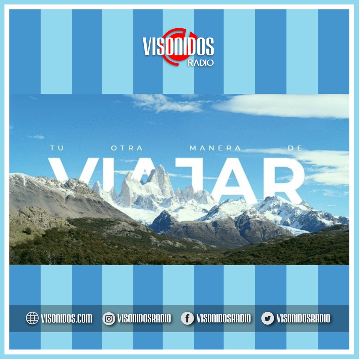 VisonidosRadio's tweet photo. ⏰ 8.15 ▶️ PORTAL ARGENTINA 🇦🇷
▶️ Dale Play a tu #Radio 📻

#BuenDiaMiercoles #RadioStation #Radio #Argentina #Viajes #VisonidosRadio https://t.co/FrVVNeX2Dc