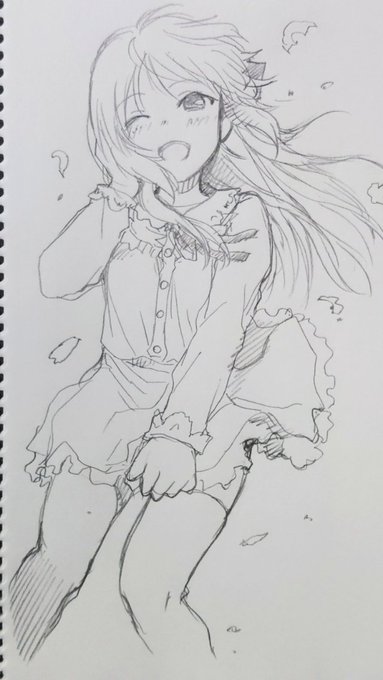 秋風が心地好いありすのらくがき(ちょっと寒い…) 