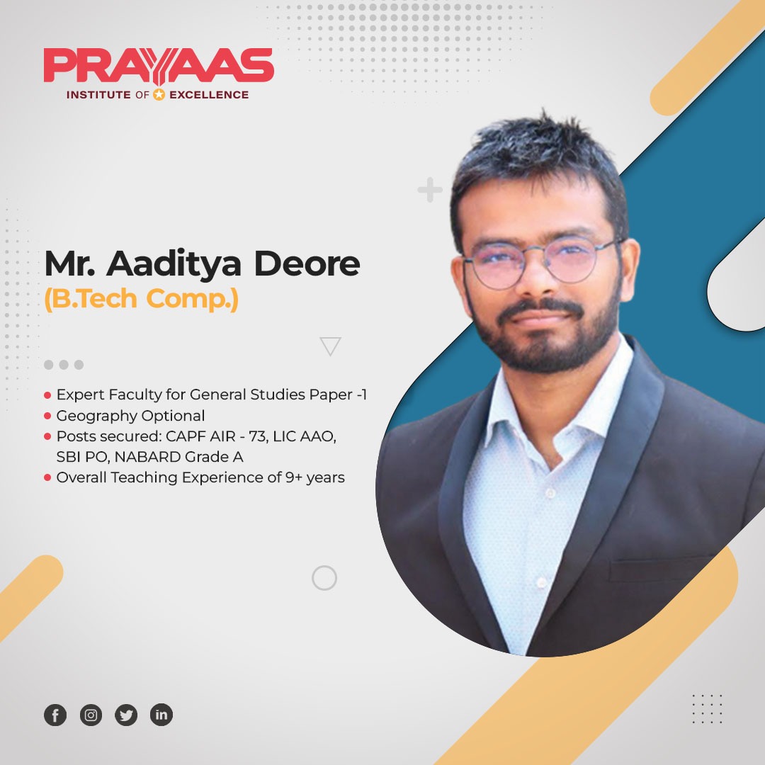 PrayaasE's tweet photo. PRAYAAS an institution with the best professors who have an extensive experience in IAS coaching. Join PRAYAAS Institution of Excellence if you are IAS Aspirant. 
.
.
#prayaasinstitute #founder #director #pune #maharashtra #india #upsc #upscmotivation #upscaspirants #upscexam https://t.co/0CfouyEzHL