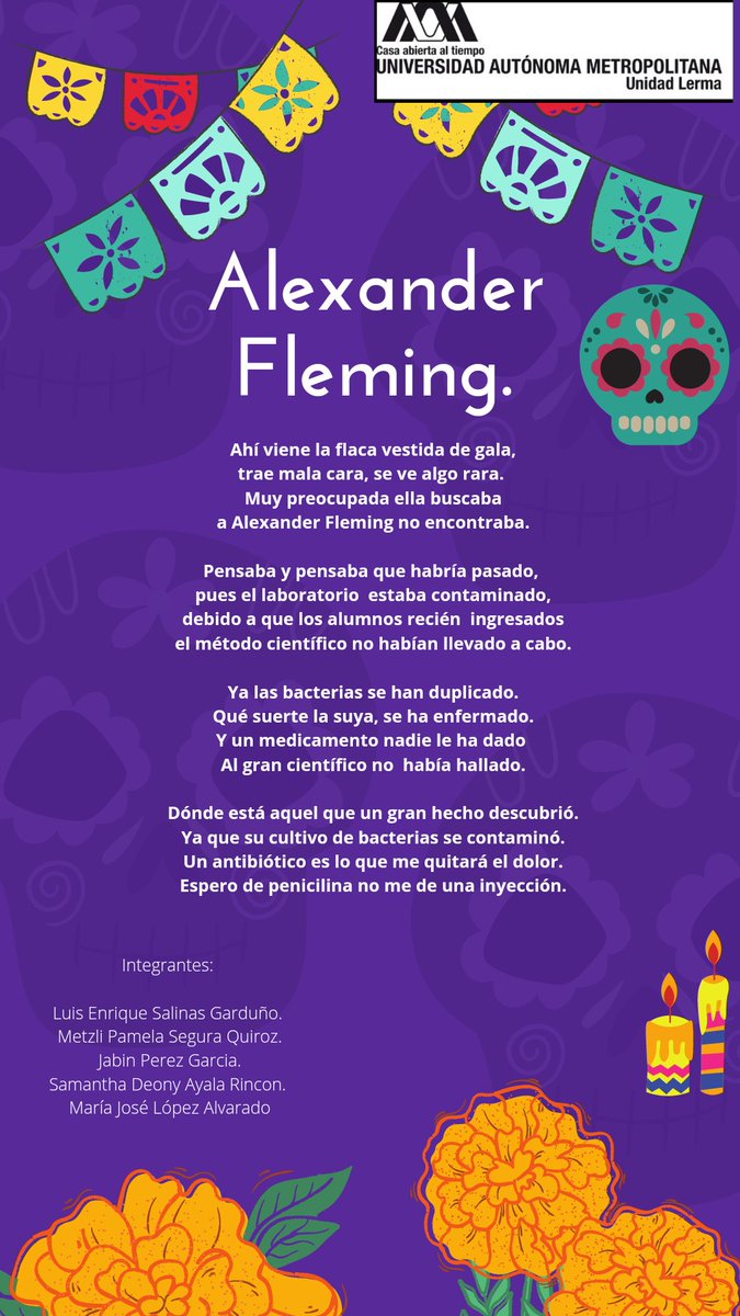 ale_mirandac's tweet photo. Calaveritas hechas por alumnos de la @UAM_Lerma Quedaron muy bonitas! (Parte 1) #UAM #Calaveritas #Díademuertos https://t.co/9WNyymucLi