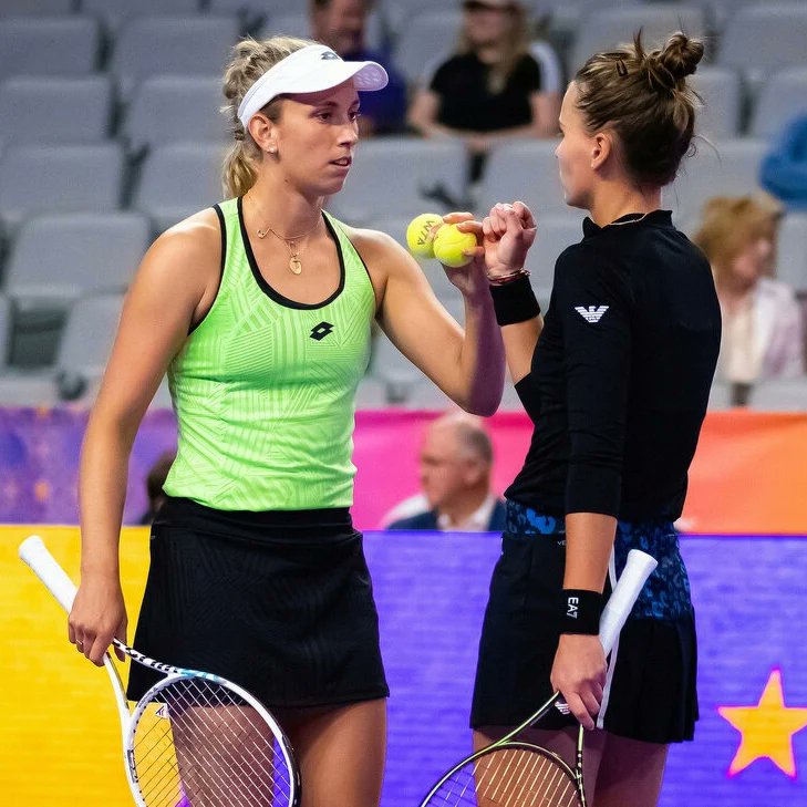 Elise Mertens on Twitter: "My face says it all 🫣 Comeback ️ Teamwork 🥰