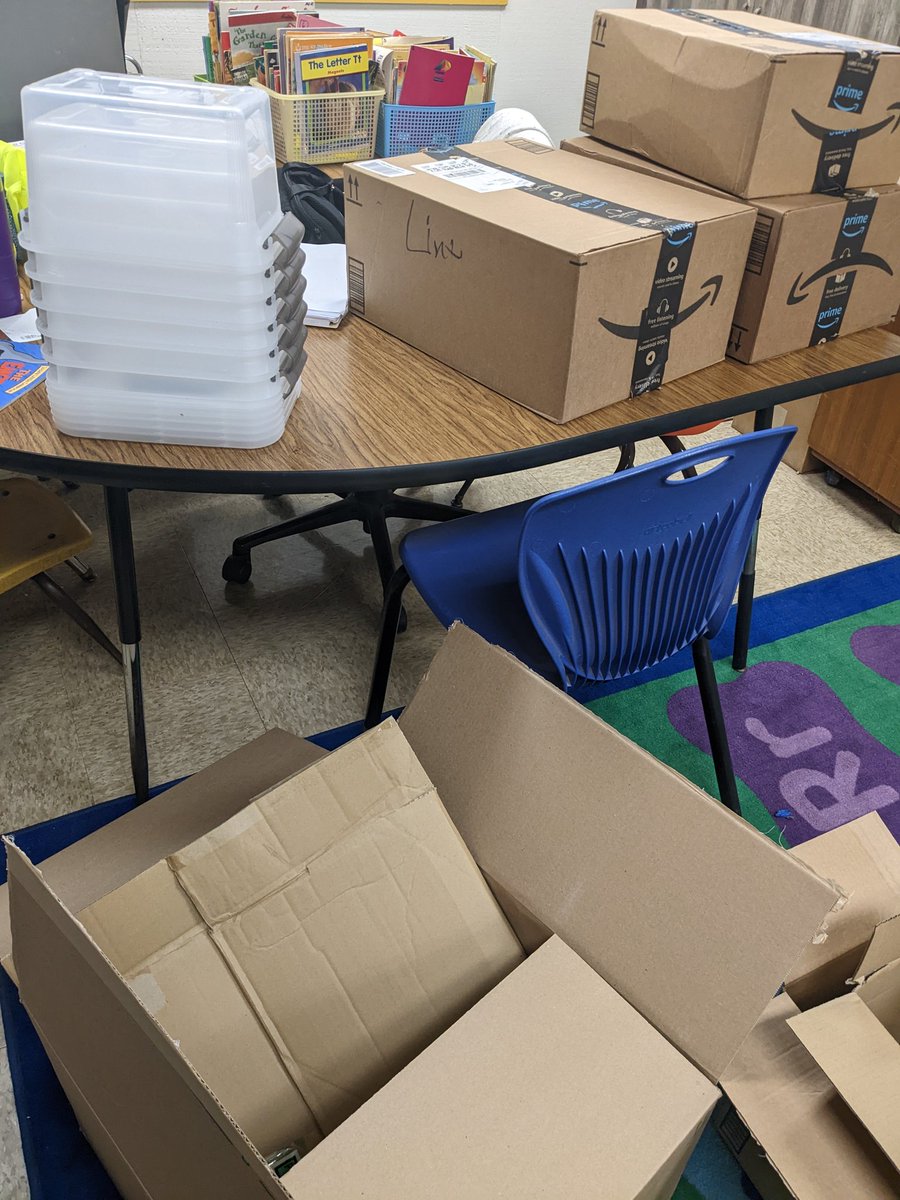 LintMeggan's tweet photo. Hawaii DOE fulfilled my classroom dreams of having a sensory space to allow students to practice self regulation. I can't wait to unpack it all and set it up for them. Thanks HIDOE! #DonorsChoose https://t.co/8qnu9XmnDU