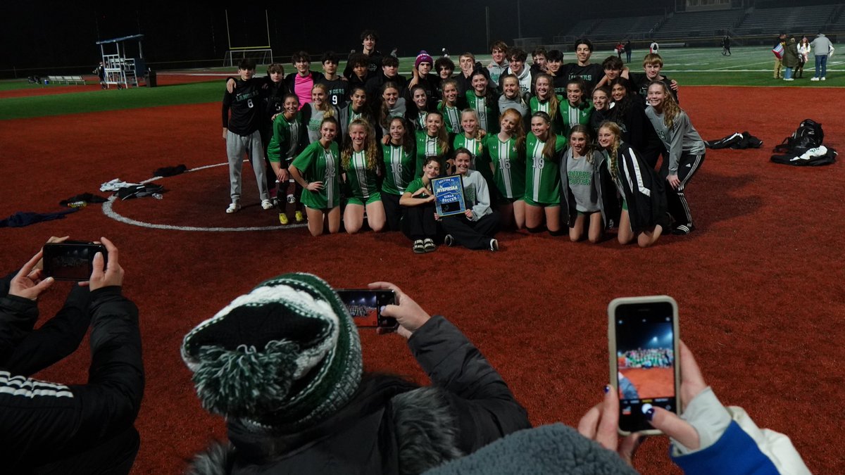 One of the rare events in Lew-Port soccer history occurred yesterday as both the boys and girls teams won Section VI titles on the same night.
Photos by <a href="/LarrySidelines/">Larry Sidelines</a> 
<a href="/LewPortLancers/">Lew-Port Athletics</a>