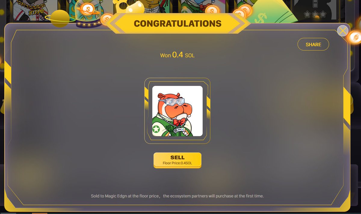 I got a lucky one.  😊,thank you!   Looking forwrd to next lucky time.

#hippo #hippo club  <a href="/GametaHippo/">Hippo Club NFT</a> 

soga.io/xyz321/