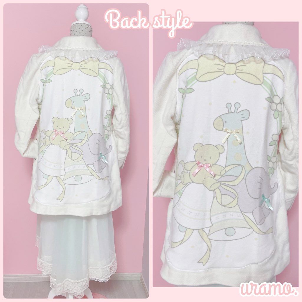 uramo♡リメイク✩⃛ なかよしbabiesのファンシーキルトジャケット