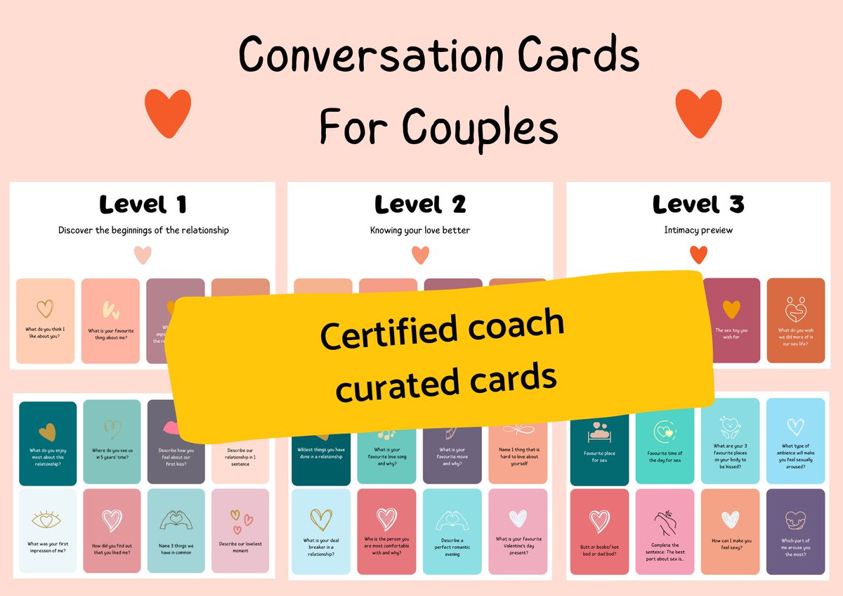 Enhance your relationship with our curated couple conversation cards!